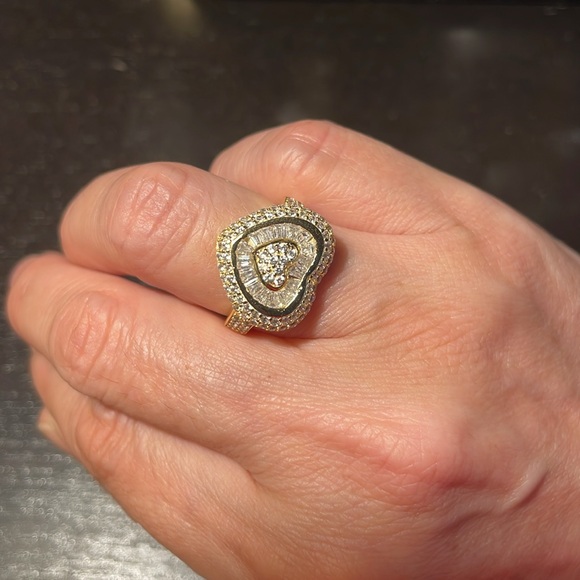 Sterling silver heart ring - Picture 5 of 6